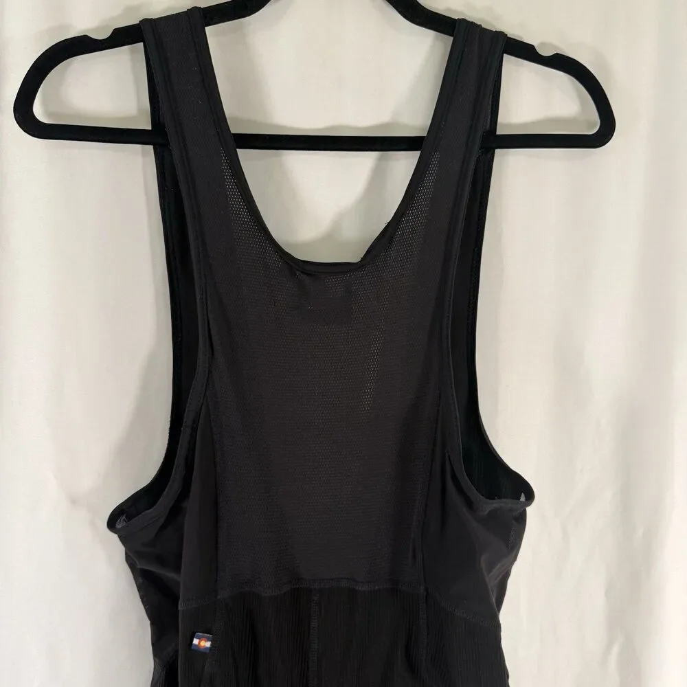 Pactimo Cycling Bib Men's Large Black Ribbed Sleeveless Padded Pullover